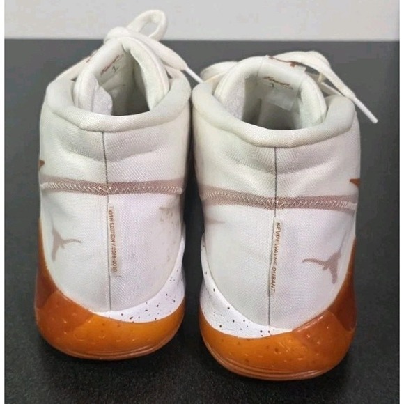 Nike‎ Air Zoom KD 12 Texas Longhorn PE  Men 14 White Orange Promo Player Issued main image 5